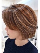 デコード(DECODE.)&nbsp;3Dハイライト  大人丸みボブ