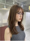 シースルーマッシュウルフカットアンブレラカラーショートボブ