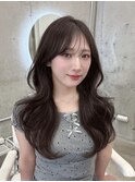 上品可愛い◇韓国くびれヘアダークグレージュ