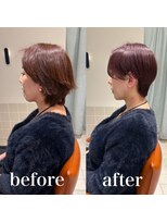 ガリカ 両国(Gallica)&nbsp;お客様リアル　before/after　ハンサムショート