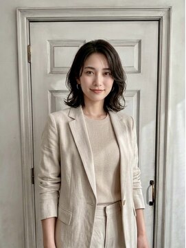 アロマ ヘアー ルーム 新宿店(AROMA hair room) 外ハネボブ/おしゃれ女子/顔周りカット/前髪なし/大人女子/新宿
