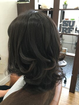 カナオア ヘアーデザイン(kanaoa hair design) ミディアムレイヤー巻きました