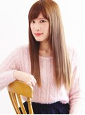 ストレートロングは安定感のツヤ感と可愛さを【平塚】