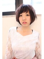 オーストヘアーフィガロ 本通り店(Aust hair Figaro) ショートボブ×ピンクグレージュ