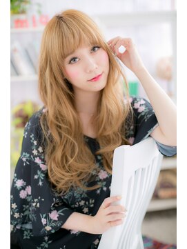 ヘアアンドビューティー ミック(Hair & Beauty miq) ハイトーンの★お人形さん風ロングa