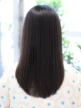 ヘアーメイクミキ 上野本店(hair make MIKI)の写真/ズルい程のツヤ髪できっと誰かの憧れの存在に…☆まるでトリートメントしたかのようなストカールが人気♪