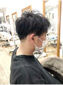 MEN'S HAIR  センターパート　ツイストスパイラル　韓国マッシュ