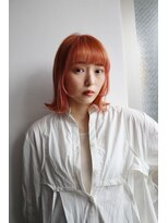 アレンヘアー 函館店(ALLEN hair) くびれボブ/外ハネボブ/オレンジブラウン
