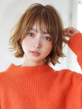 アグ ヘアー ラスター 春木店(Agu hair luster) 《Agu hair》毛先ランダムが可愛いフワボブ