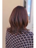 #レイヤーカット#ミディアム#くびれヘア#ハイライト