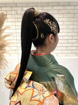 トルネード(TORNADO) 卒業式ヘア振袖ヘア袴ヘア成人式ヘアポニーテール水引K20240210