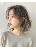 韓国レイヤーボブ