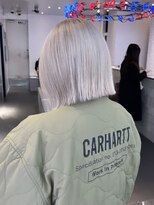 ゲーム 原宿店(GAME)&nbsp;ダブルカラーミルクティーベージュカラーケアブリーチ韓国