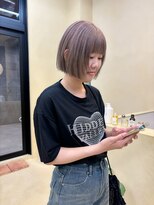 スニュウ(snuw)&nbsp;似合わせカットボブ小顔カットグレージュミルクティ