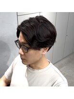 ニコフクオカヘアーメイク(NIKO Fukuoka Hair Make)&nbsp;「NIKO」ナチュラルセンターパートパーマ　リーフパーマ