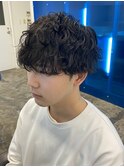 王道シャドウパーマ/メンズカット
