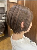 【根岸真奈美】ショートボブ/耳掛けショート