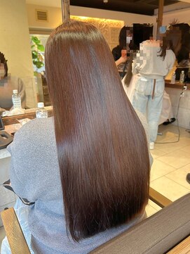 ヘアリゾート粋 ティガ 池袋店(tiga) うる艶ロング　チョコレートカラー