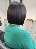 ２０代３０代小顔に合わせボブ/縮毛矯正/髪質改善/切りっぱなし