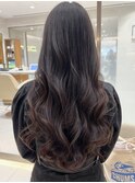 ロングレイヤーカットリバースカールアレンジ