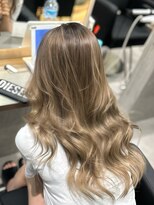 ラピス 福岡天神店(Lapis) ホワイトミルクティーベージュバレイヤージュ