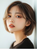 レリーノーブル 西宮北口(RelyNoble)&nbsp;白髪ぼかし×艶感ベージュ[西宮北口/白髪ぼかし/髪質改善]