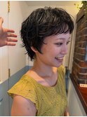くせ毛風ベリーショート
