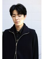 プランツヘアー リバースセンターパート コンマバング 韓国風ヘア 博多美容室