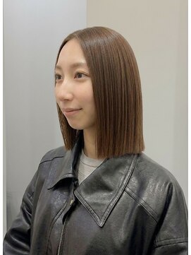 スタートウキョウ 渋谷駅(STAR TOKYO) 小顔縮毛矯正ミディアムヘアカット/春カラー大人美髪