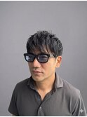 メンズハイライトマッシュ