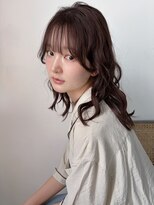 フィルムス 横浜(FILMS+)&nbsp;デジタルパーマ/ミディアムレイヤー/韓国巻き風/顔周りカット