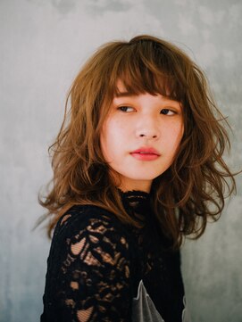 サインヘアー 静岡(sign hair) バレイヤージュカラースタイル