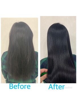 アコ(aco.) 【髪質改善コース】白髪染めを個室サロンaco.本八幡で♪