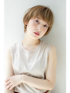 アグ ヘアー グスマン 西永福店(Agu hair guzman) 厚みバングの前髪が大人かわいいマッシュショート