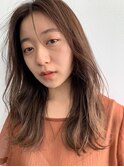 小顔外ハネ大人かわいいアッシュブラウン[名駅/名古屋駅前]