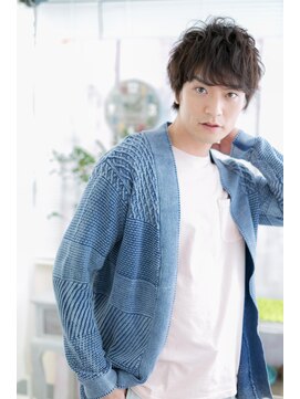 ミック ヘアアンドメイク アップ 駒込店(miq Hair&Make up) 好感度大!スモーキーグレージュフェザーバングc1