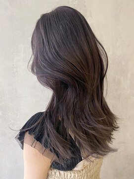 アイティーバイアルバム 藤沢店(IT by ALBUM) スモーキーラベンダーグレイレイヤーカット_v_ba356101