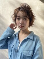 メゾンドイギー(MAISON de IGGY)&nbsp;ベビーバングが◎ショートのカールアレンジ#似合わせカット