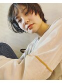 ショートカット　ショートボブ　前髪カット　大人かわいい　
