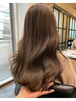 チョビー(Chobii)&nbsp;マロンベージュ 艶カラー  ミストバング 鎖骨ミディアム 32