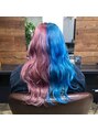 アオゾラヘアーナ ミキザカ アンド パレード(AOZORA HAIR namikizaka＆parade) 原色、個性的なツートーンカラー得意です◎[デザインカラー]