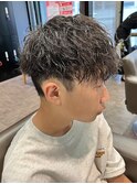 STYLE藤沢メンズマッシュ黒髪刈り上げツイストパーマ