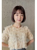スリークボブ×オレンジベージュ