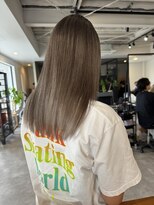 ナンバー(number+)&nbsp;透明感カラー★20代30代ダブルカラーブリーチグレージュ