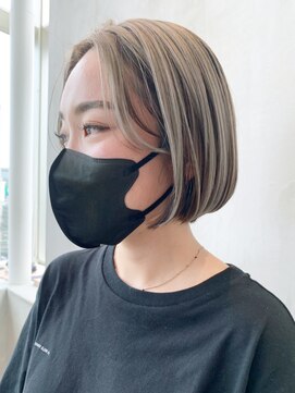 アルバム 銀座(ALBUM GINZA) ボブショートディアム美髪おくれ毛韓国ヘアba398151