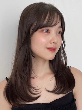 ノイ(noi) 顔周りレイヤーカットくびれヘアミルクティーベージュカラー