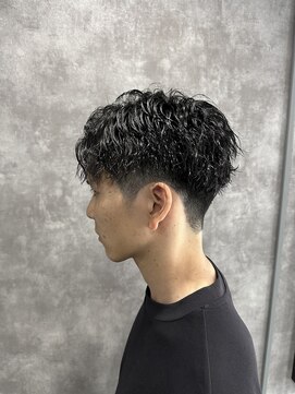 スピン 本八幡(SPIN) ベリーショート/ダークアッシュ/ニュアンスパーマ/韓国マッシュ