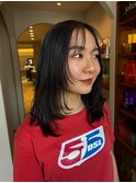 暗髪レイヤーカット♪