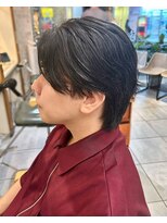 ネオリーブカフ 鶴ヶ峰店(Neolive caff)&nbsp;センターパート×ウルフヘア