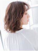 くせ毛風レイヤーゆるふわエアリーミディTb9越谷20代30代40代